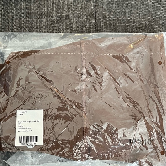 LULULEMON ALIGN HIGH WAISTED LEGGINGS size 4 Java 28” - Picture 5 of 7